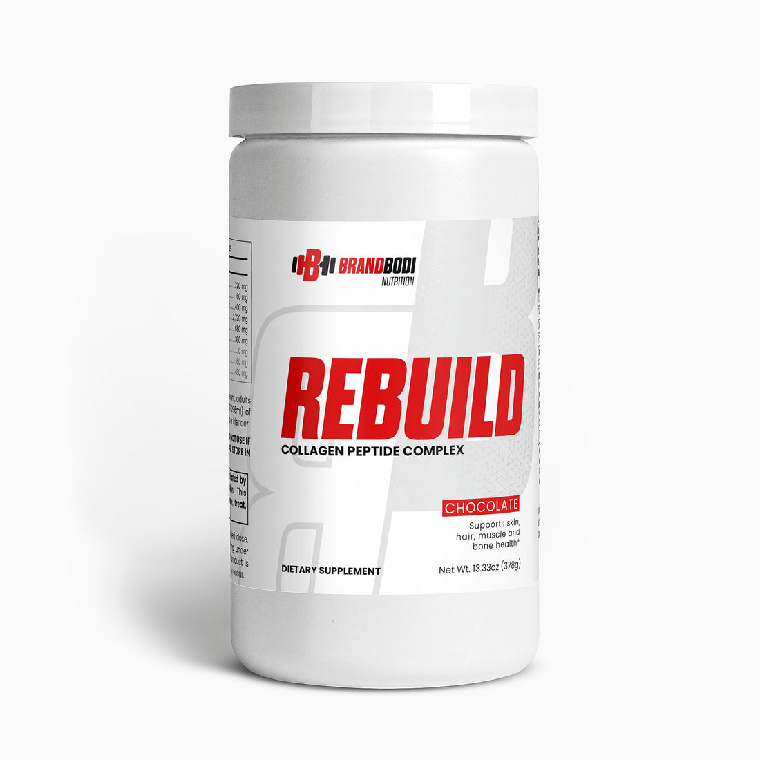 REBUILD - Grass-Fed Collagen Peptides Powder (Chocolate)