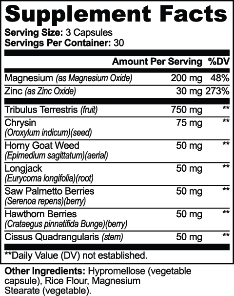 T - BOMB - Natural Testosterone Booster